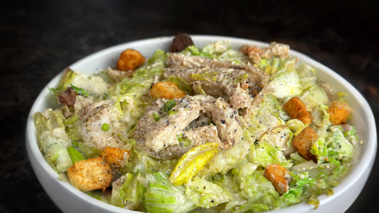 Healthy Homemade Chicken Caesar Salad